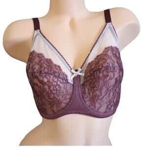 Wacoal Retro Chic Full Figure Underwire Bra Size 34DDD 855186